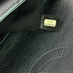Chanel Borsa a Spalla in Pelle Trapuntata Viola Metallizzato con Chiusura CC Iridescente