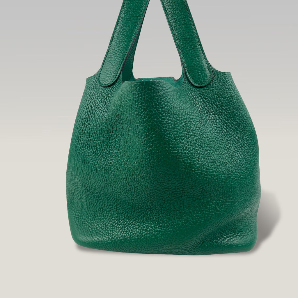 Hermès Picotin 22 in Pelle Taurillon Clemence Verde – Borsa a Mano