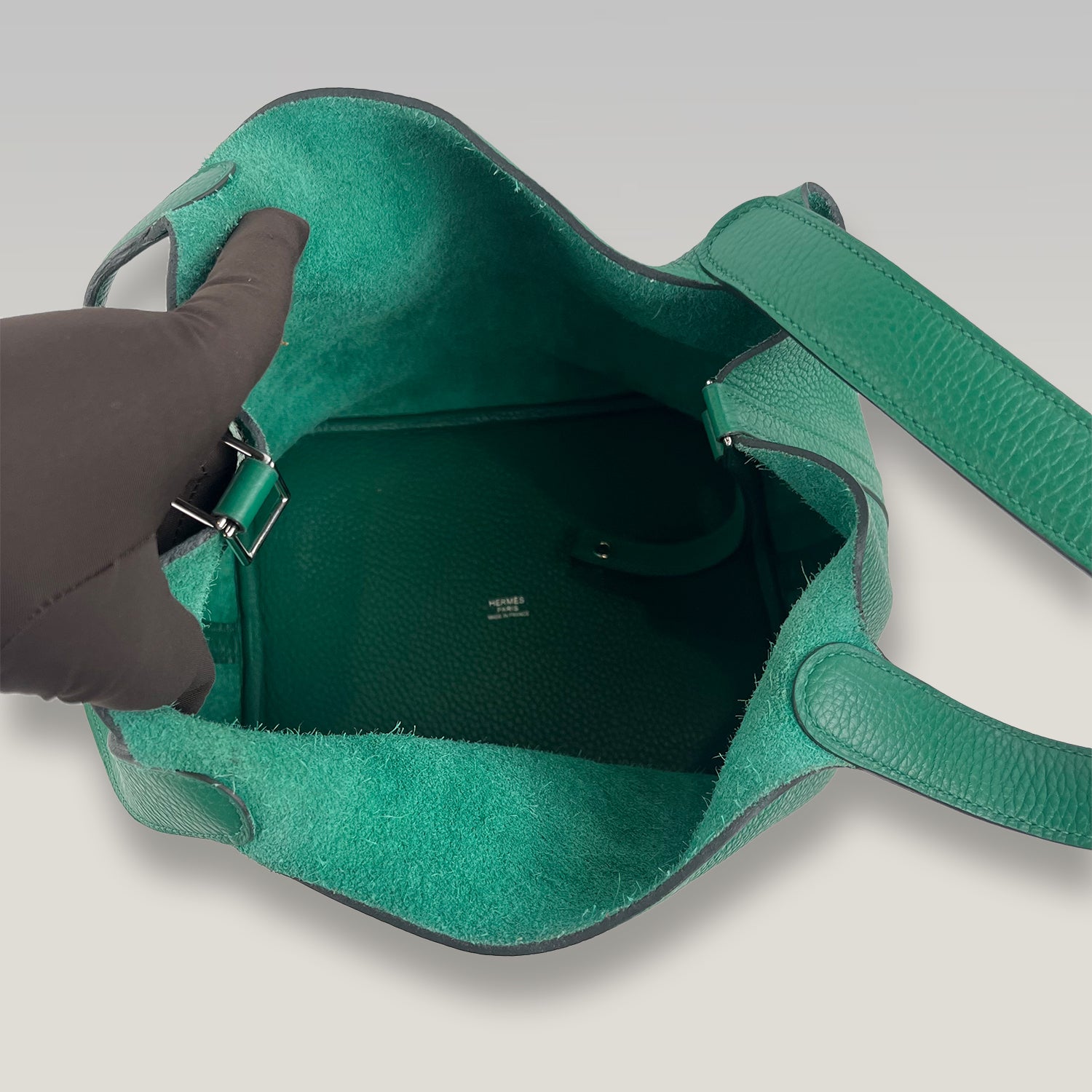 Hermès Picotin 22 in Pelle Taurillon Clemence Verde – Borsa a Mano