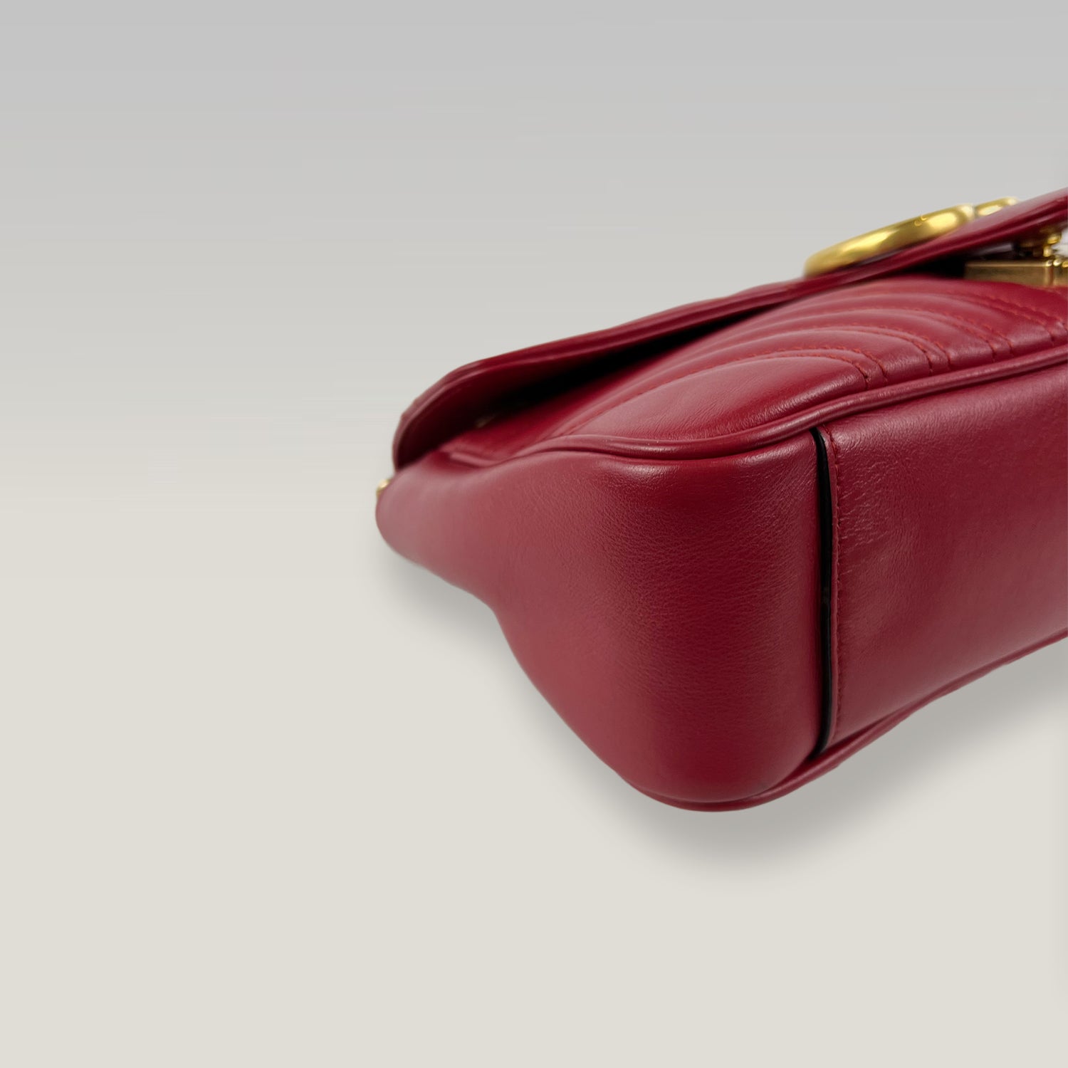 Gucci Marmont 26 Borsa a Spalla Rosso in Pelle