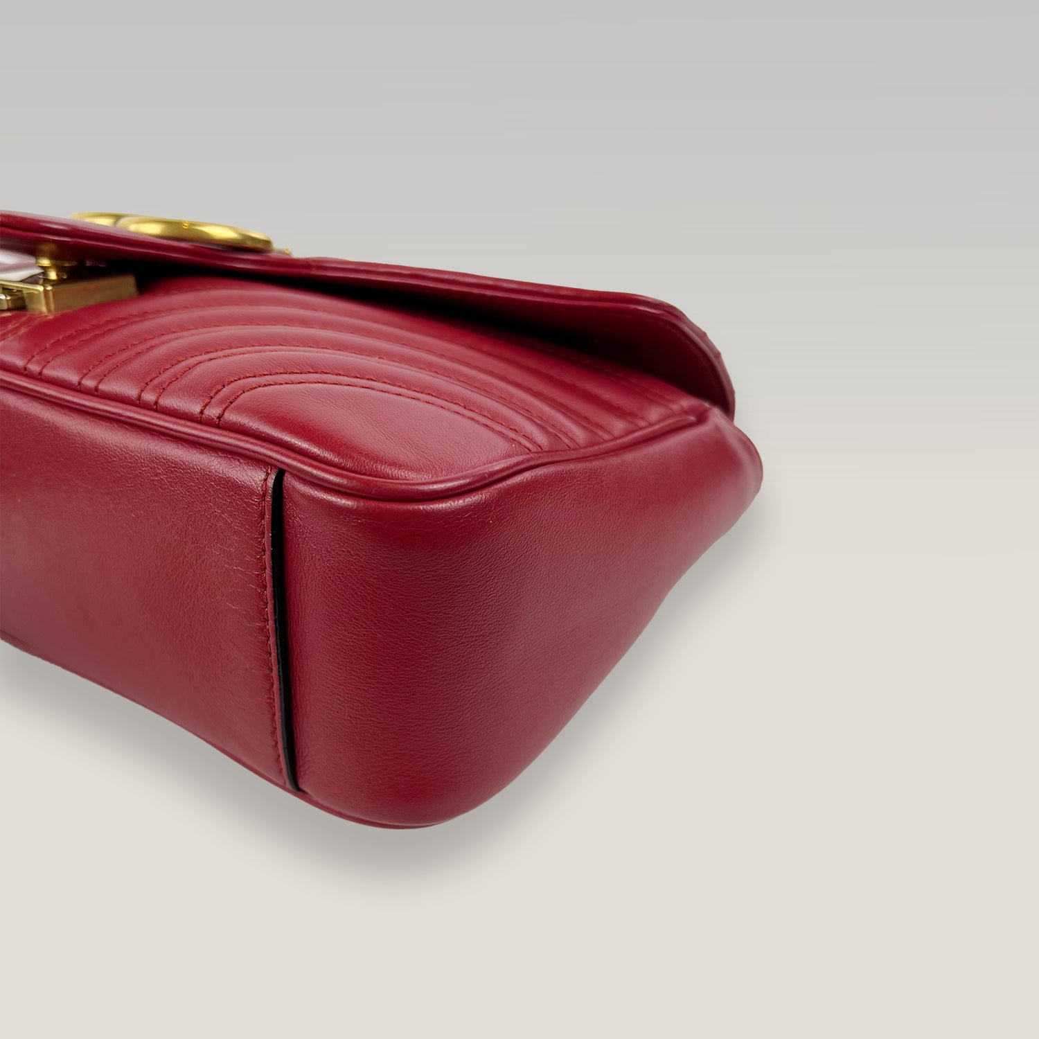 Gucci Marmont 26 Borsa a Spalla Rosso in Pelle