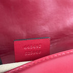 Gucci Marmont 26 Borsa a Spalla Rosso in Pelle