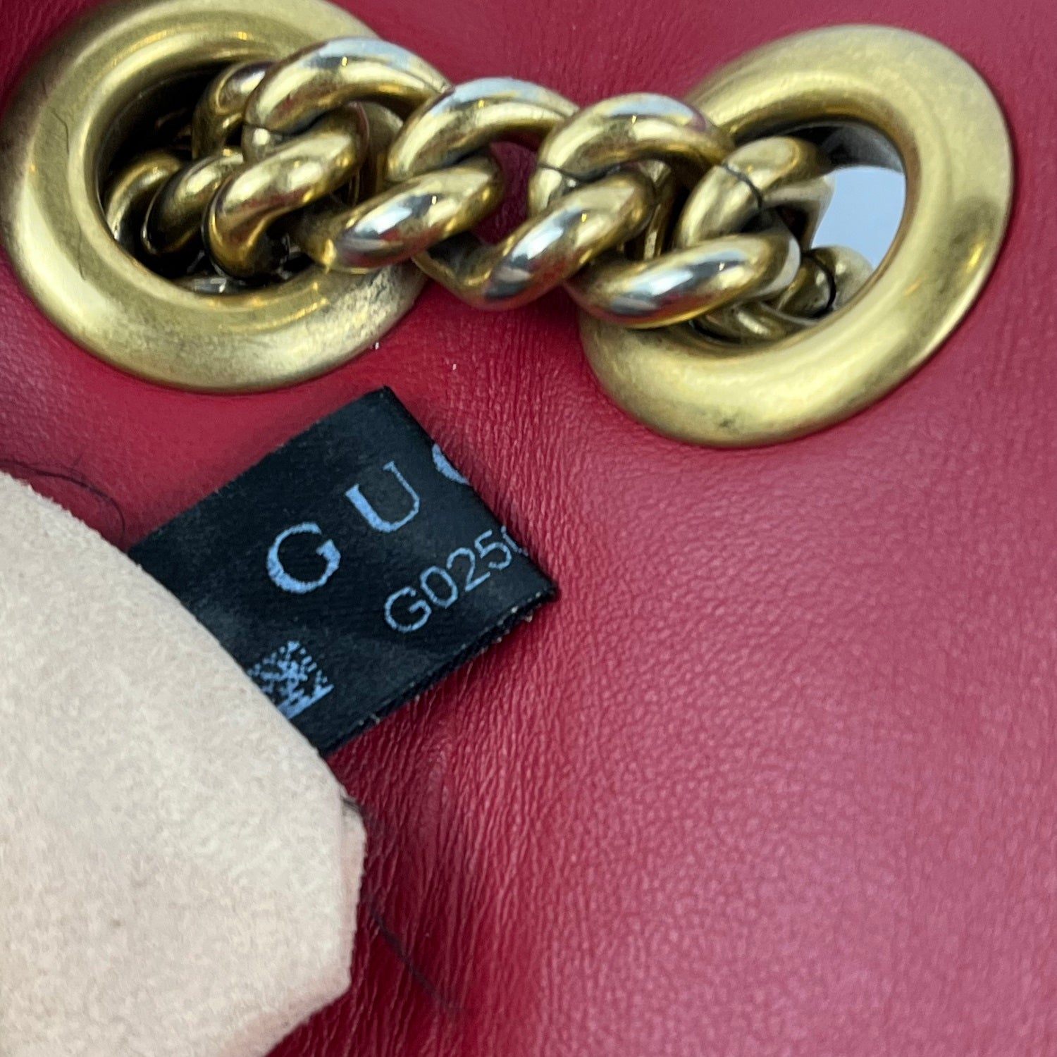 Gucci Marmont 26 Borsa a Spalla Rosso in Pelle
