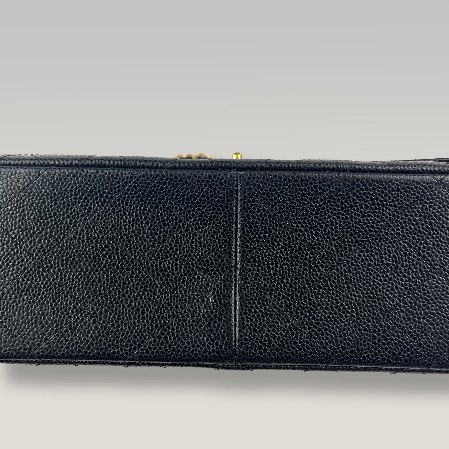 Chanel Classic Double Flap Medium Black Caviar Leather Shoulder Bag