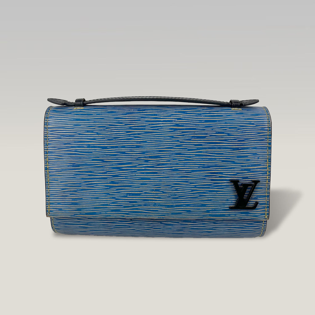 Louis Vuitton Epi Cluny Blue Leather Shoulder Bag Crossbody Bag