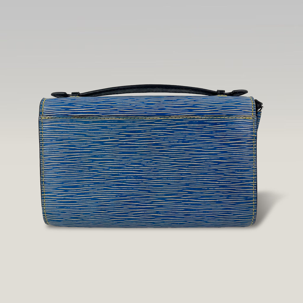 Louis Vuitton Epi Cluny Blue Leather Shoulder Bag Crossbody Bag