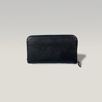 Prada Zip Around Wallet in Black Saffiano Leather 