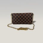 Louis Vuitton Pochette Félicie Damier Ebene con Catena