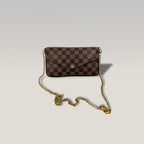 Louis Vuitton Pochette Félicie Damier Ebene con Catena