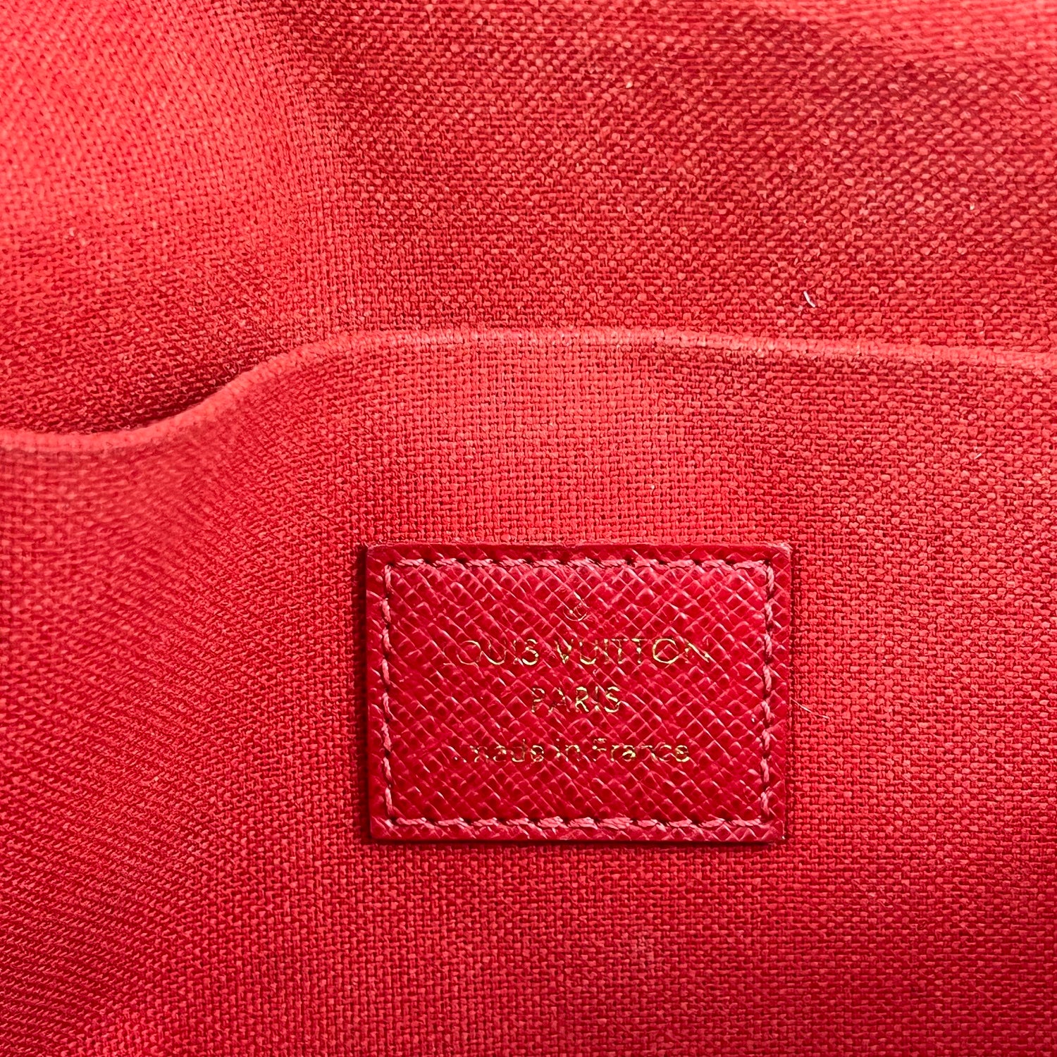 Louis Vuitton Pochette Félicie Damier Ebene con Catena