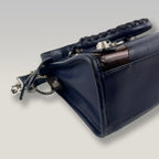 Balenciaga Giant Mini City Navy Leather Crossbody Bag