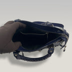 Balenciaga Giant Mini City Navy Leather Crossbody Bag