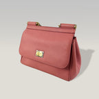 Dolce & Gabbana Sicily Borsa Media Rosa in Pelle