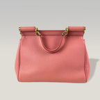 Dolce & Gabbana Sicily Borsa Media Rosa in Pelle