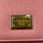 Dolce & Gabbana Sicily Borsa Media Rosa in Pelle