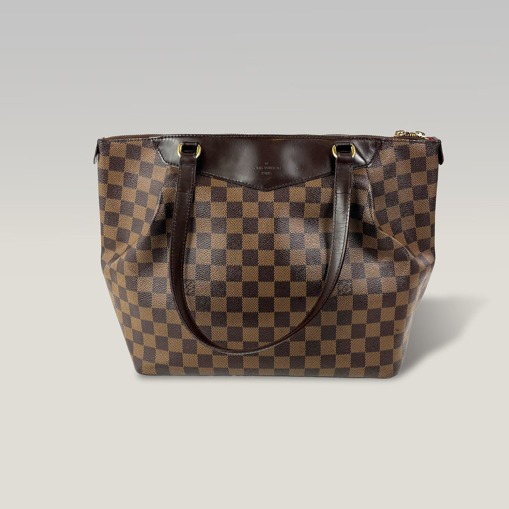 Louis Vuitton Westminster GM Damier Ebene Borsa a Spalla in Tela e Pelle
