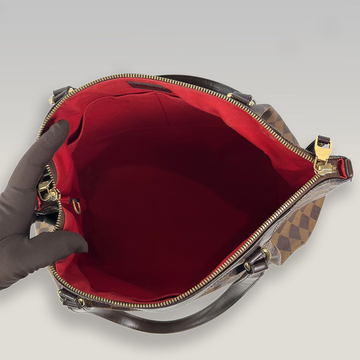 Louis Vuitton Westminster GM Damier Ebene Borsa a Spalla in Tela e Pelle