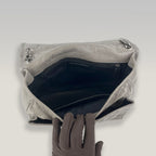 Saint Laurent Niki Medium in Pelle Vintage Grigio Elefante