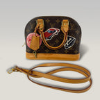 Louis Vuitton Alma BB Monogram Canvas Travel Stickers Top Handle & Crossbody Bag