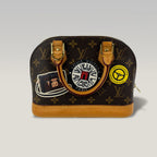 Louis Vuitton Alma BB Monogram Canvas Travel Stickers Top Handle & Crossbody Bag