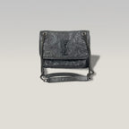 Saint Laurent Niki Small Borsa in Pelle Grigia con Catena