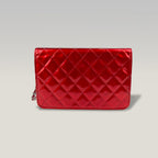 Chanel WOC Rossa in Vernice Matelassé con Hardware Argentato – Con Card di Autenticità
