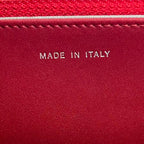 Chanel WOC Rossa in Vernice Matelassé con Hardware Argentato – Con Card di Autenticità