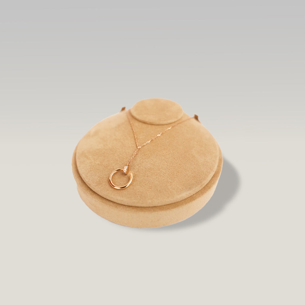 Cartier Juste un Clou Collana con Pendente in Oro Rosa 18K e Diamanti
