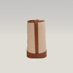 Celine Small Bucket Cuir Triomphe Natural / Tan in Tessuto e Pelle di Vitello