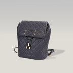 Chanel Filigree Backpack Small Blu in Pelle Caviar Trapuntata con Maxi Logo CC
