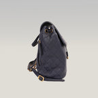Chanel Filigree Backpack Small Blu in Pelle Caviar Trapuntata con Maxi Logo CC