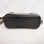 Chanel Gabrielle Hobo Small Nera in Pelle di Vitello Trapuntata con Catena Multicolore