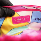 Chanel Coco Beach Flap Bag Media in Tessuto Teddy Rosa Fucsia con Logo CC Argentato – Serie 27