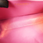 Chanel Classic Flap Medium Rosa in Pelle di Agnello con Hardware Dorato e Charm