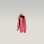 Chanel Trendy CC Wallet on Chain Rosa Chevron in Pelle di Agnello con Hardware Dorato