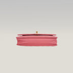 Chanel Trendy CC Wallet on Chain Rosa Chevron in Pelle di Agnello con Hardware Dorato