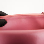 Chanel Trendy CC Wallet on Chain Rosa Chevron in Pelle di Agnello con Hardware Dorato