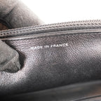 Chanel Sevruga Wallet on Chain WOC in Pelle Nera con Logo CC Argentato – 2016