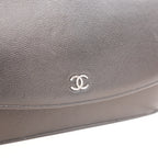 Chanel Sevruga Wallet on Chain WOC in Pelle Nera con Logo CC Argentato – 2016