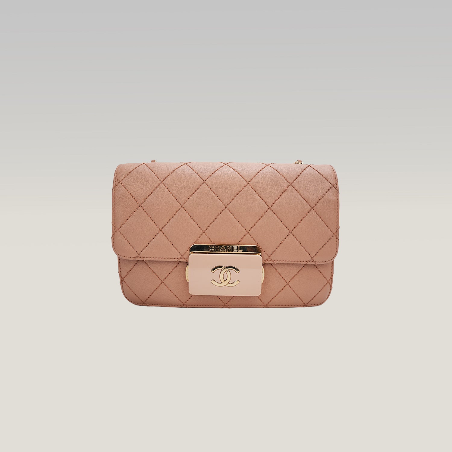 Chanel borsa a spalla Beauty Lock in pelle di agnello-Small