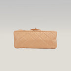 Chanel Reissue Lucky Charms Mini in Pelle di Vitello Beige con Catena e Charm