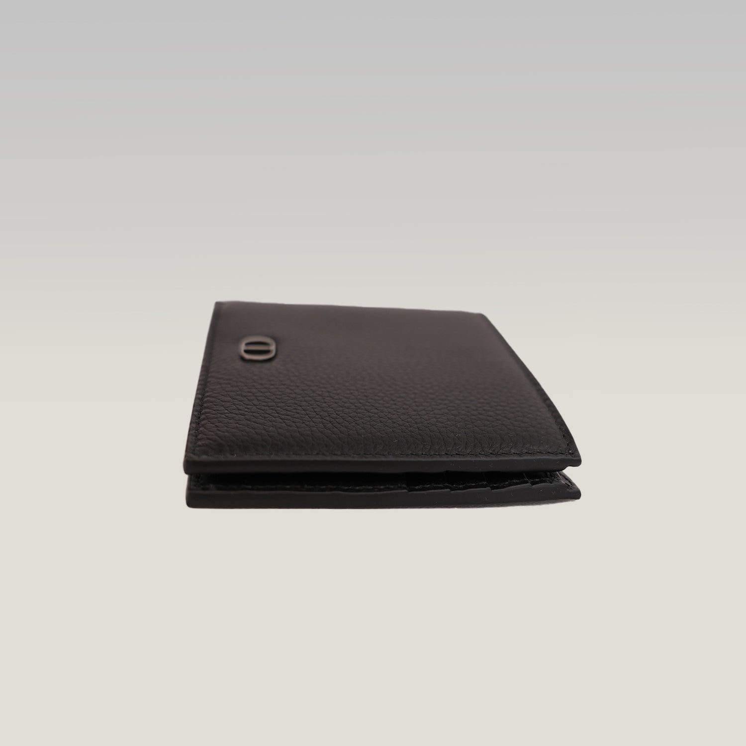 Portafoglio Dior CD Icon Bifold Nero in Pelle Martellata da Uomo