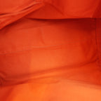 Burberry Borsa a Spalla Nova Check Beige con Dettagli Arancioni in Pelle