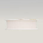 Jacquemus Le Grand Bambino borsa bianca in pelle liscia con logo dorato