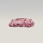 Fendi Baguette Rosa in Suede con Frange e Hardware Dorato