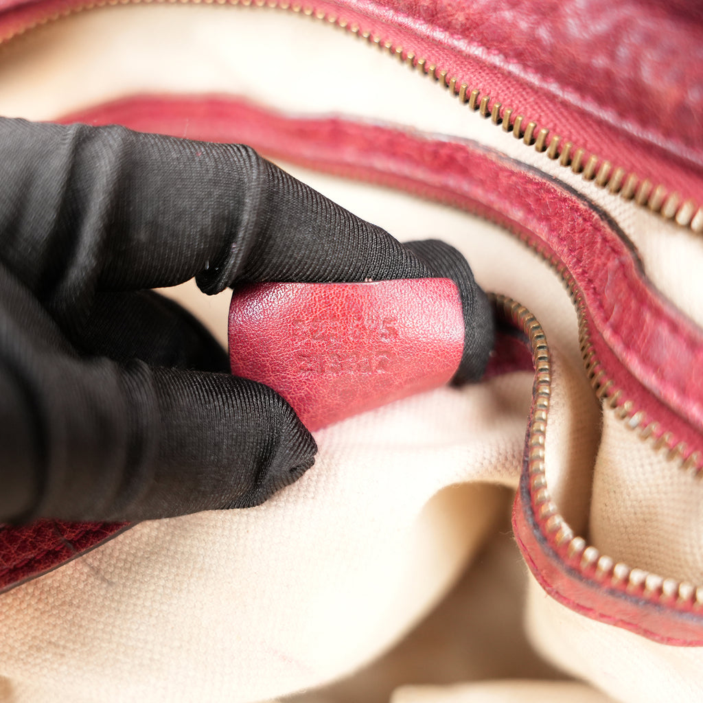 Gucci Borsa 2Way Vintage GG Monogram Beige e Rossa in Tela e Pelle