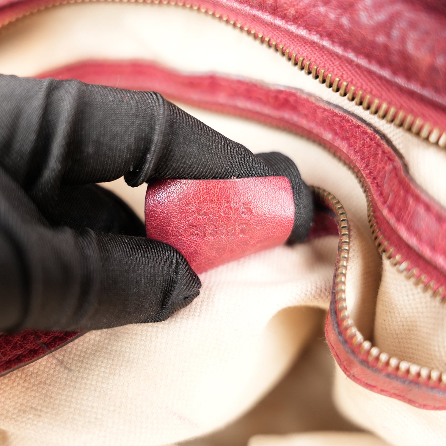 Gucci Borsa 2Way Vintage GG Monogram Beige e Rossa in Tela e Pelle