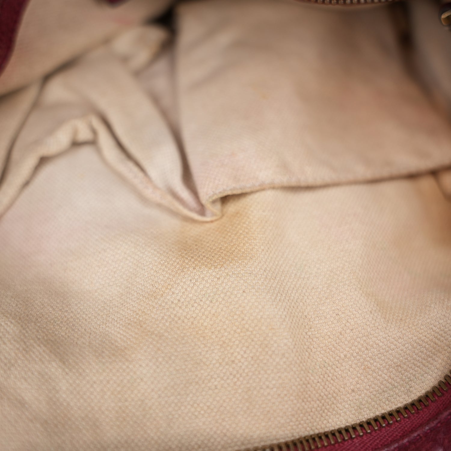 Gucci Borsa 2Way Vintage GG Monogram Beige e Rossa in Tela e Pelle