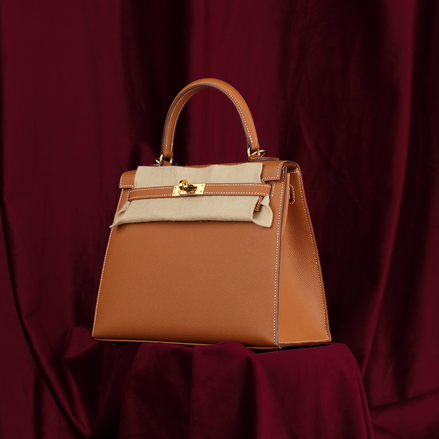 Hermès Kelly 25-Color Gold Con Hardware Dorato