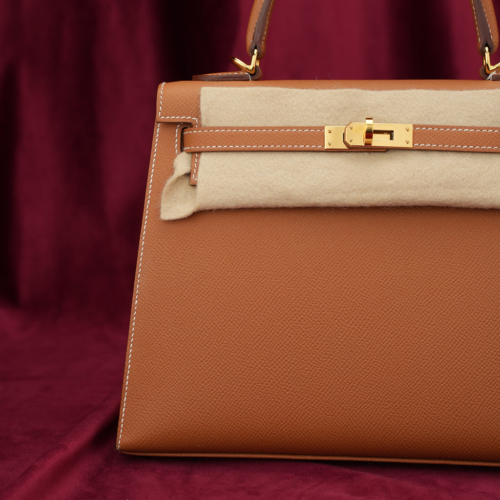Hermès Kelly 25-Color Gold Con Hardware Dorato